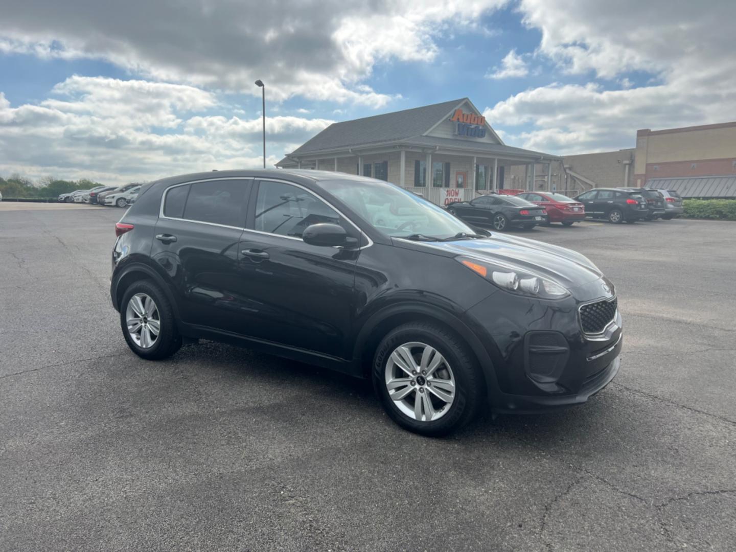 2017 BLACK Kia Sportage LX FWD (KNDPM3AC2H7) with an 2.4L V6 DOHC 24V engine, 6A transmission, located at 420 I-35E, Lancaster, TX, 75146, (469) 297-4144, 32.593929, -96.823685 - Photo#6